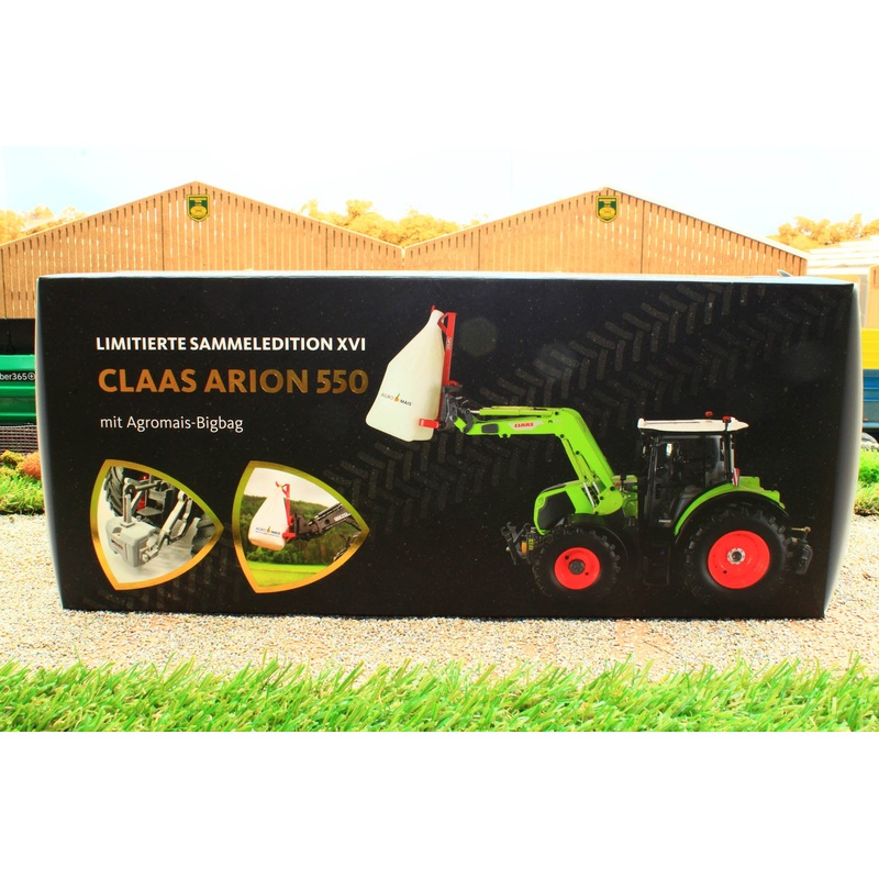 UH6636 Universal Hobbies Claas Arion 550 with Front Loader and Agromais Bigbag Limited Edition