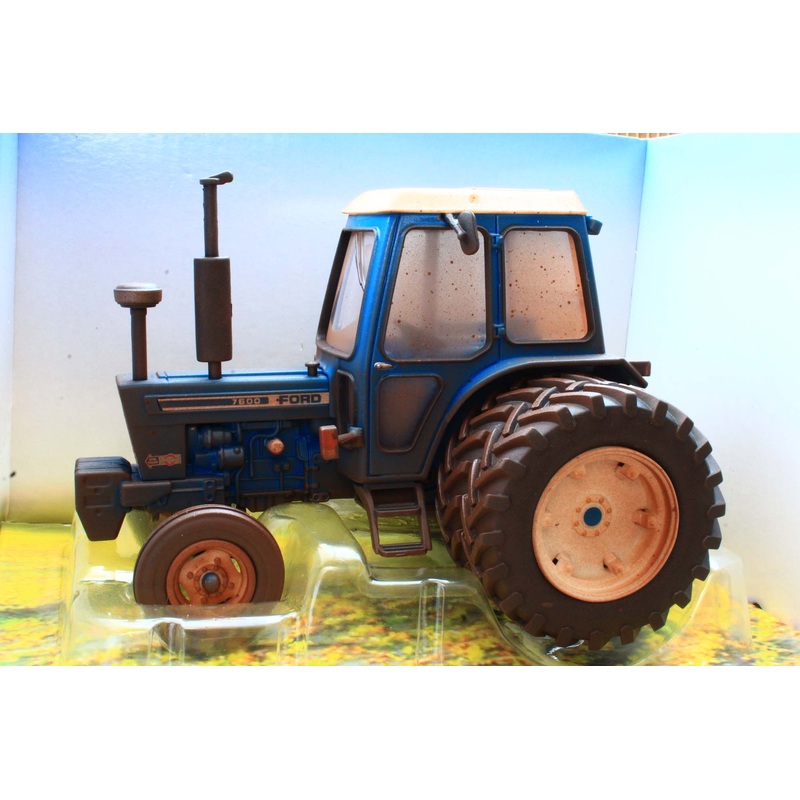 43371(w) Weathered Britains Ford 7600 2WD with Dual Rear Wheels DIRTY EFFECT
