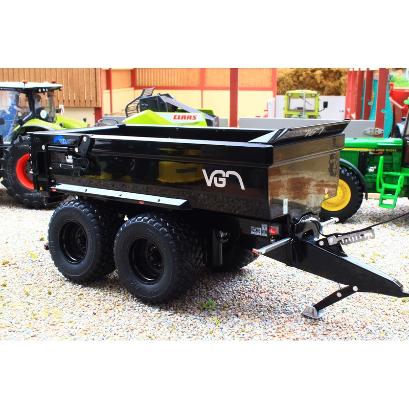 AT3200147 AT Collections 1:32 Scale VGM Rocky 24 Sand Tipper Trailer Black Limited Edition 750pcs