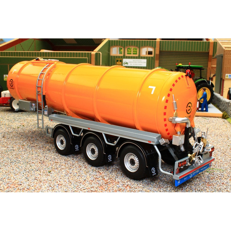 MM2326-02 Marge Models 1:32 Scale D-Tec Tanker Lorry Trailer in Yellow