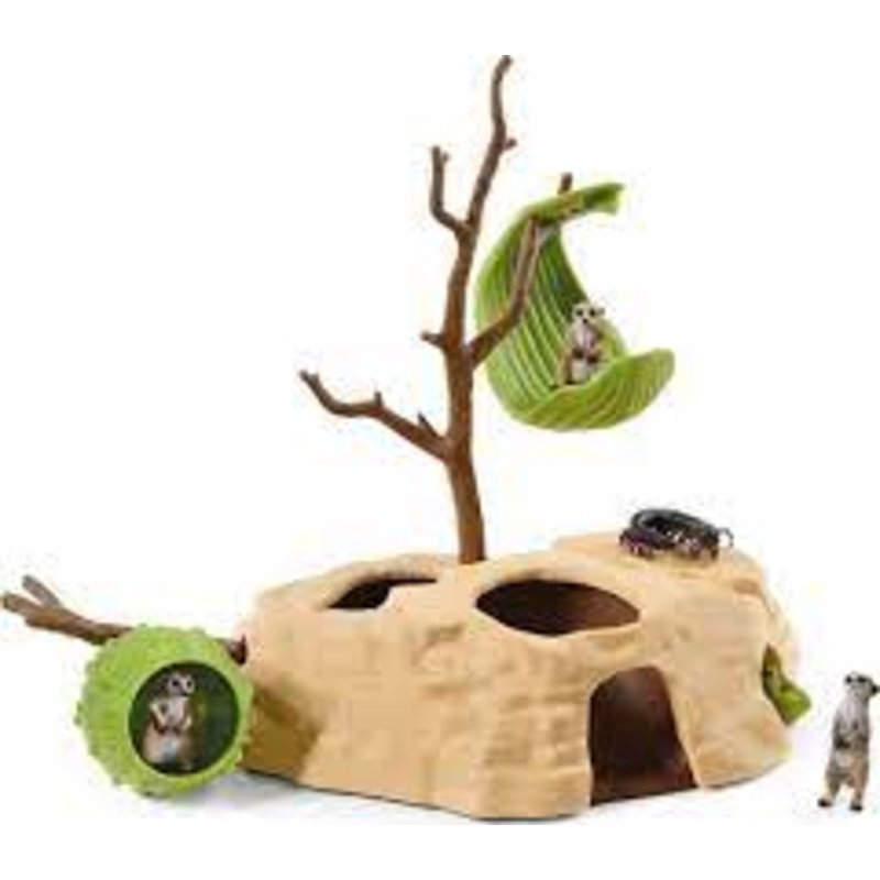 SL42595 Schleich Meerkat Hangout