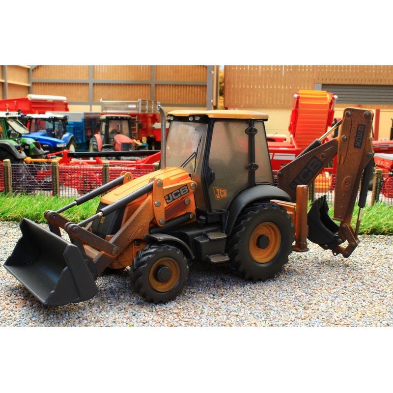 42702A1(w) WEATHERED BRITAINS JCB 3CX BACKHOE LOADER