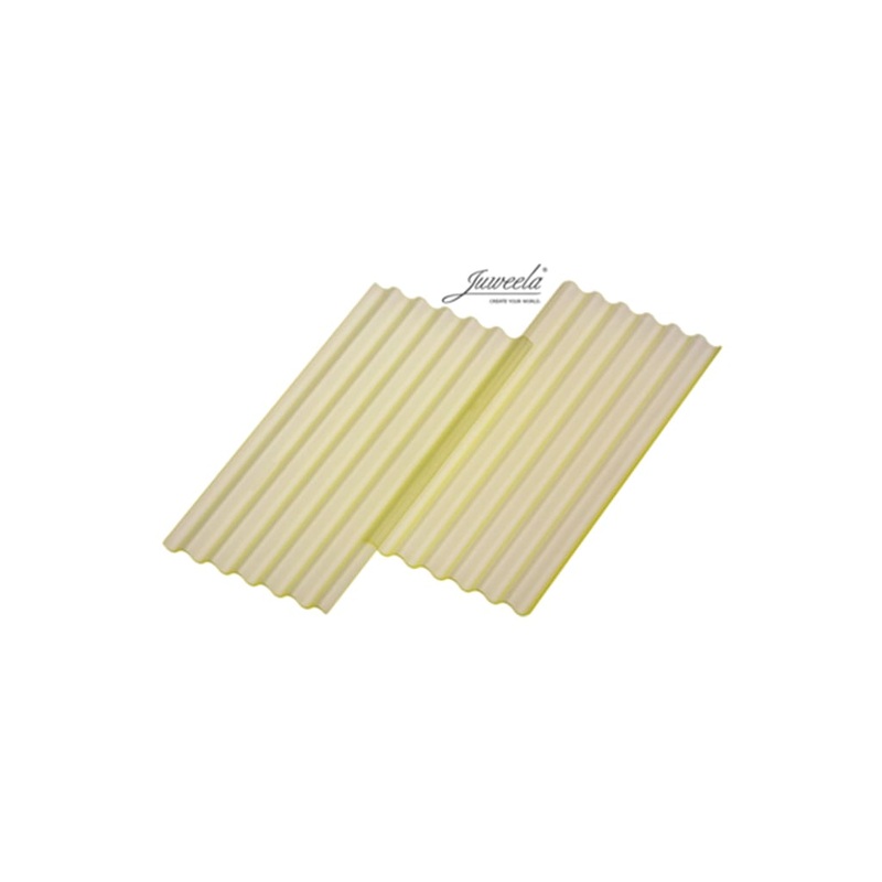 JL23273 Juweela Corrugated Sheets Transparent yellow 6 Pcs