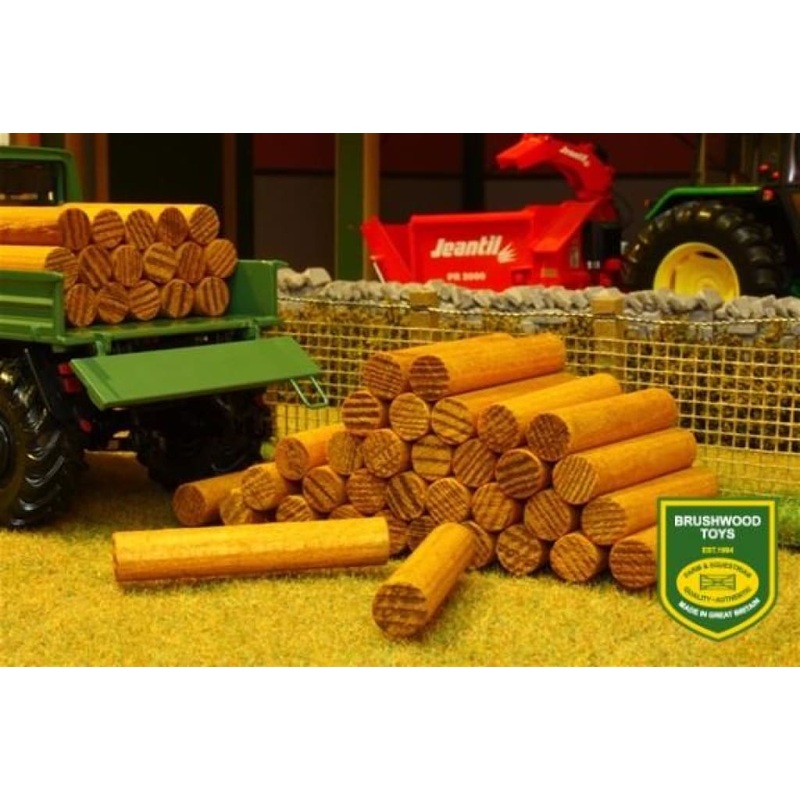 BT3027 BRUSHWOOD 50 X WOODEN FENCE POSTS