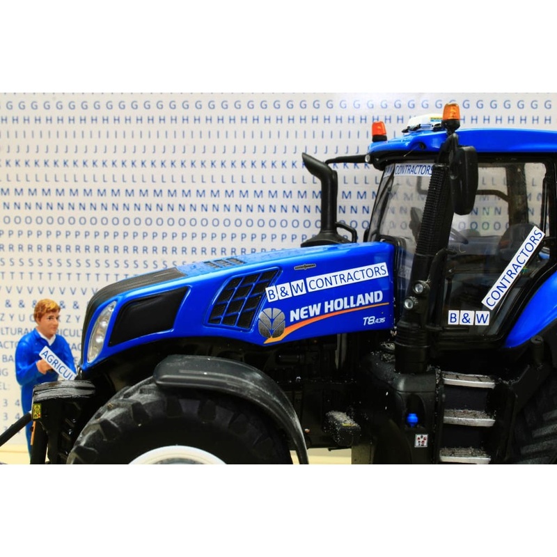 BT3074 Contractors Sticker Set In Blue