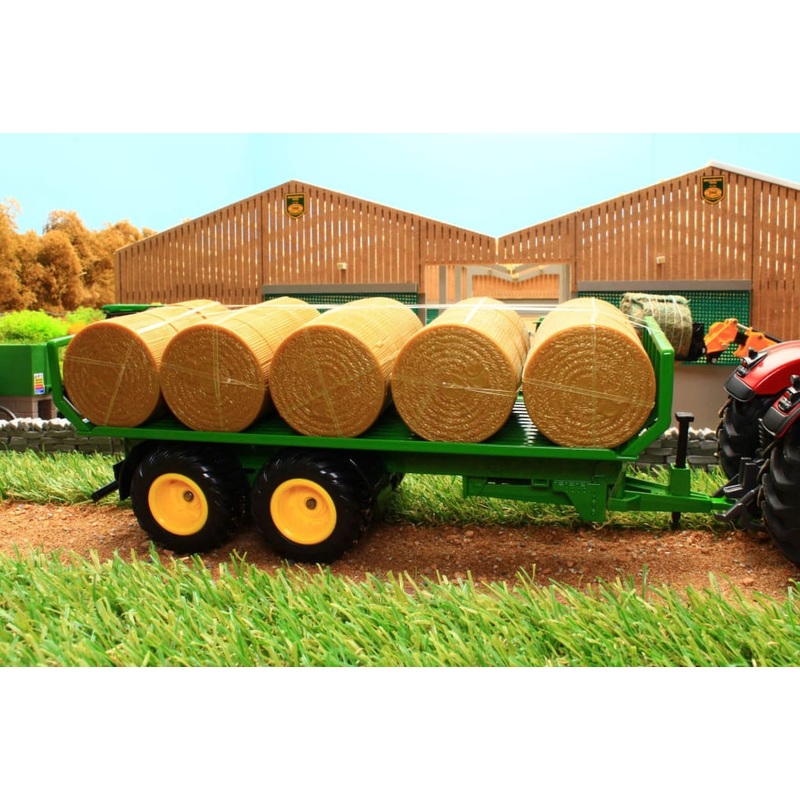 2891 Siku Round Bale Trailer with 15 Bales