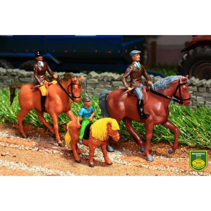 40956 Britains Horses and Pony Set with Riders (1:32 Scale)