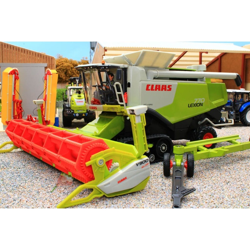 4258 Siku Claas Lexion 770 combine on Tracks with Header Trailer