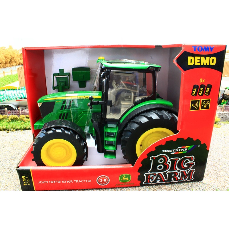 42837 Britains Big Farm John Deere 6210R Tractor With Light And Sound