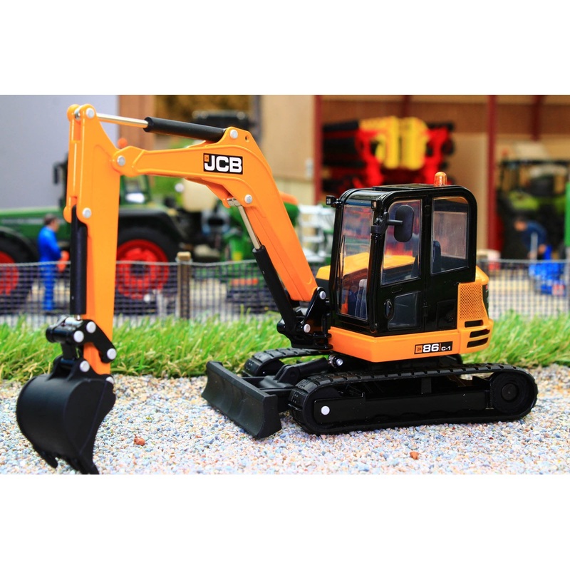 43013 Britains Jcb Midi Digger 86c-2 On Tracks