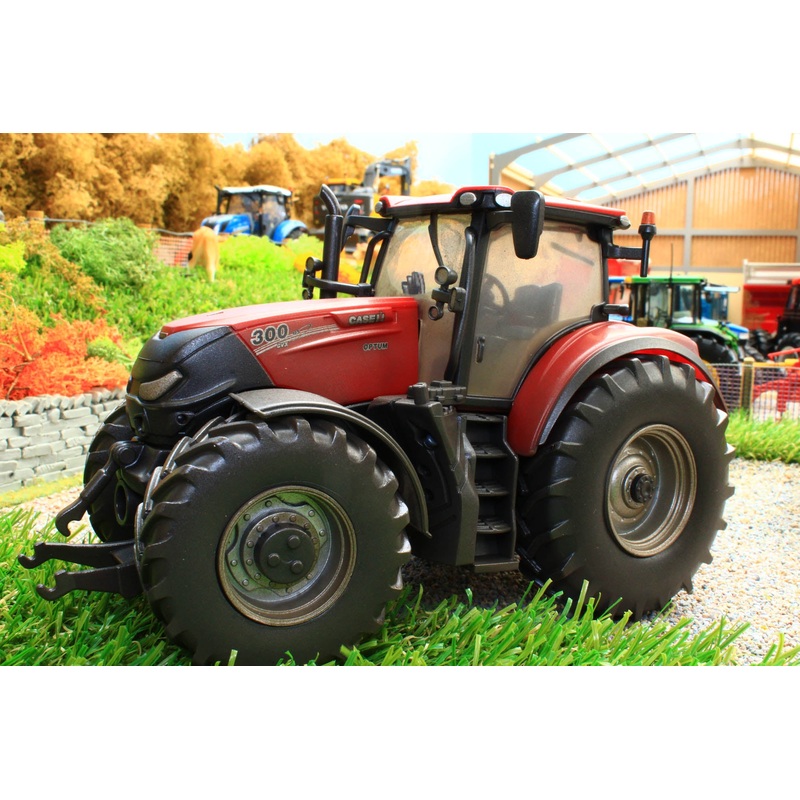 43136A1(w) WEATHERED BRITAINS CASE OPTUM 300 CVX TRACTOR