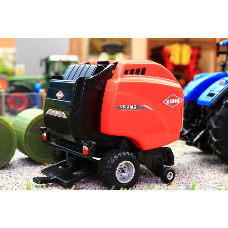43233 Britains Kuhn VB 3160 Round Baler With 2 Round Bales