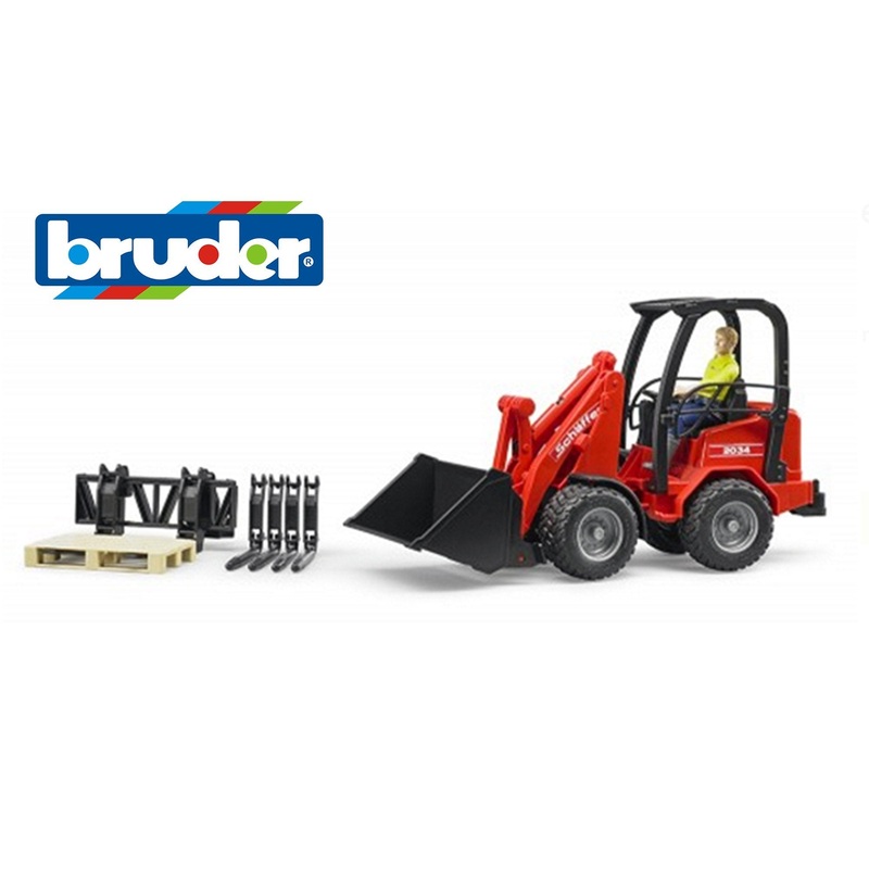 B02191 Bruder Schaffer Compact Loader with Accessories