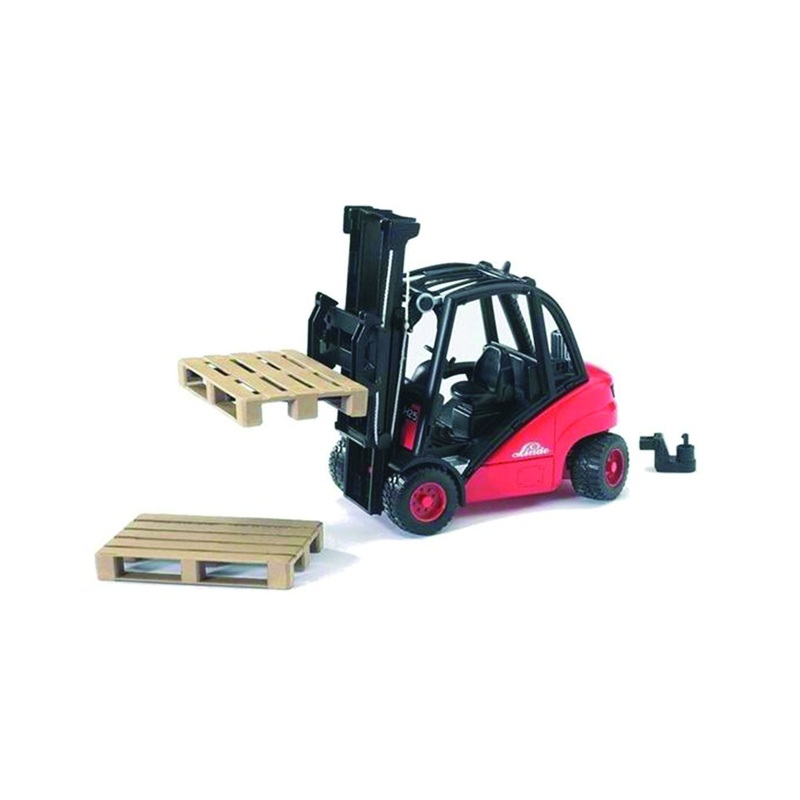 B02511 Bruder Linde Fork Lift H30D with 2 Pallets