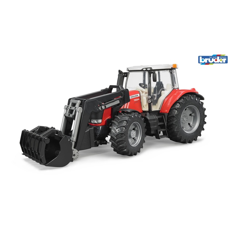 B03047 BRUDER MASSEY FERGUSON 7624 TRACTOR WITH FRONT LOADER