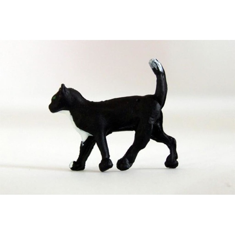 HLT-WMA1 HLT Miniatures Farm Walking Black Cat
