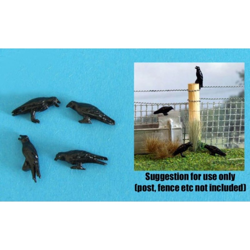 HLT-WMA17 Pack of Four Crows