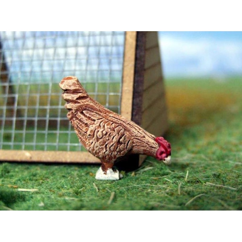 HLT-WMA82 Pecking Hen Brown