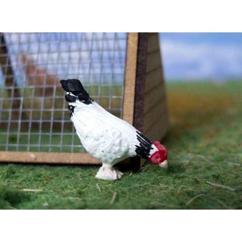 HLT-WMA82 Pecking Hen White
