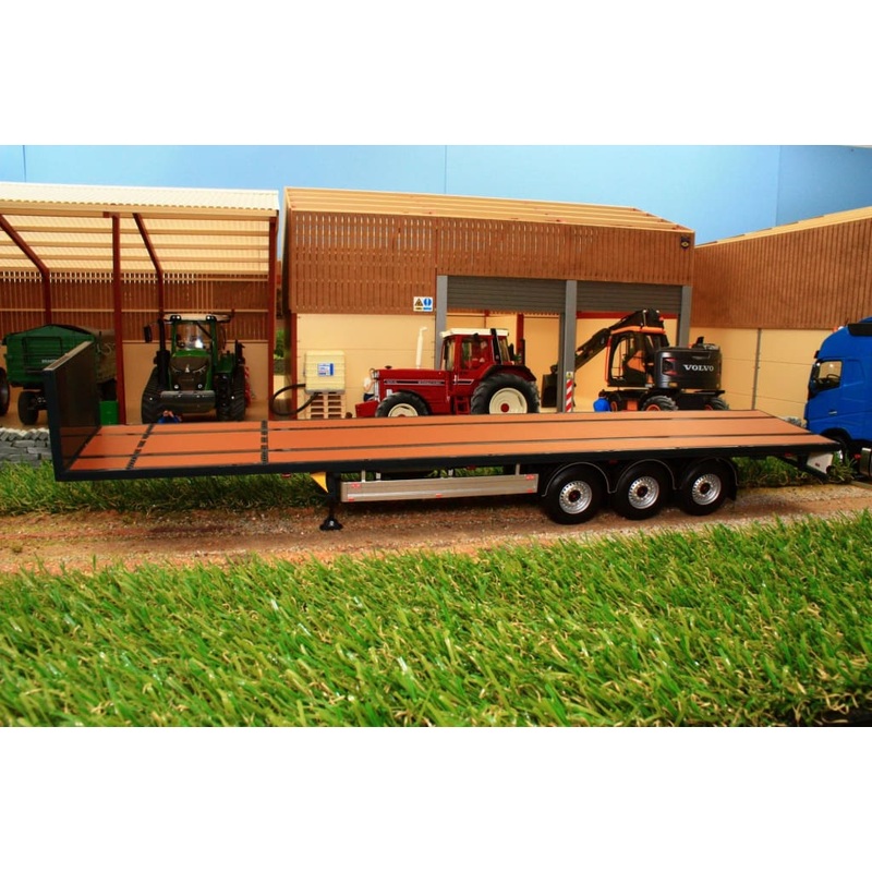 MM1901-02 MARGE MODELS PACTON FLATBED LORRY TRAILER IN ANTHRACITE