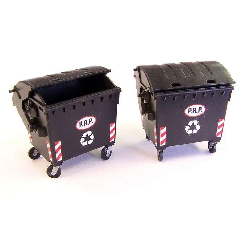 PLM433 Plusmodel Commercial Wheelie Bins (135 Scale)