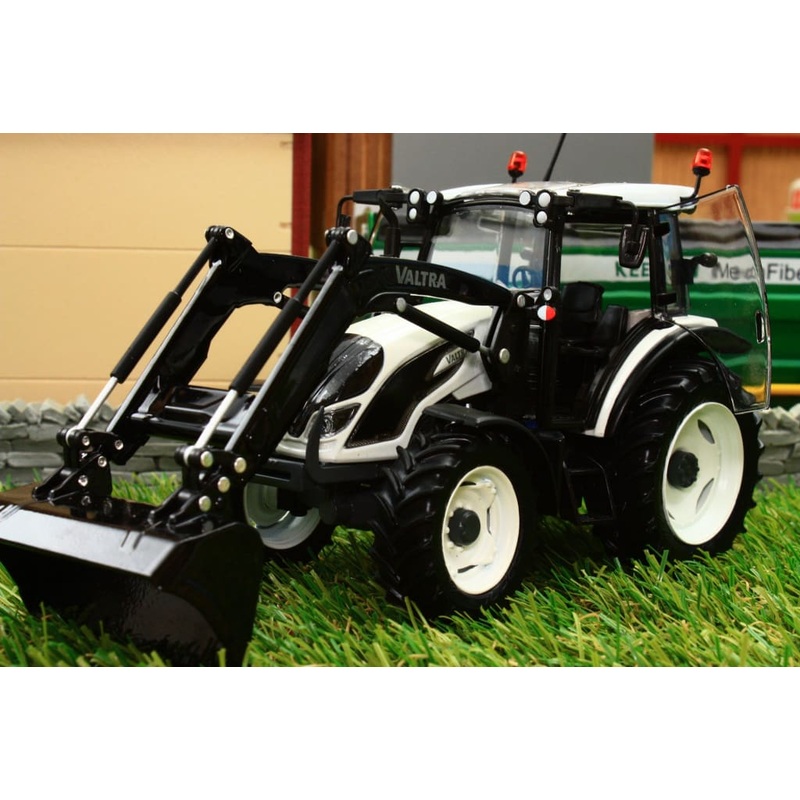 R30154.2 ROS VALTRA A104 TRACTOR IN WHITE WITH FRONT LOADER