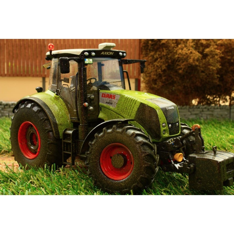 W7356 Wiking Claas Axion 850 Tractor Dirty Version - Discontinued & Sold Out
