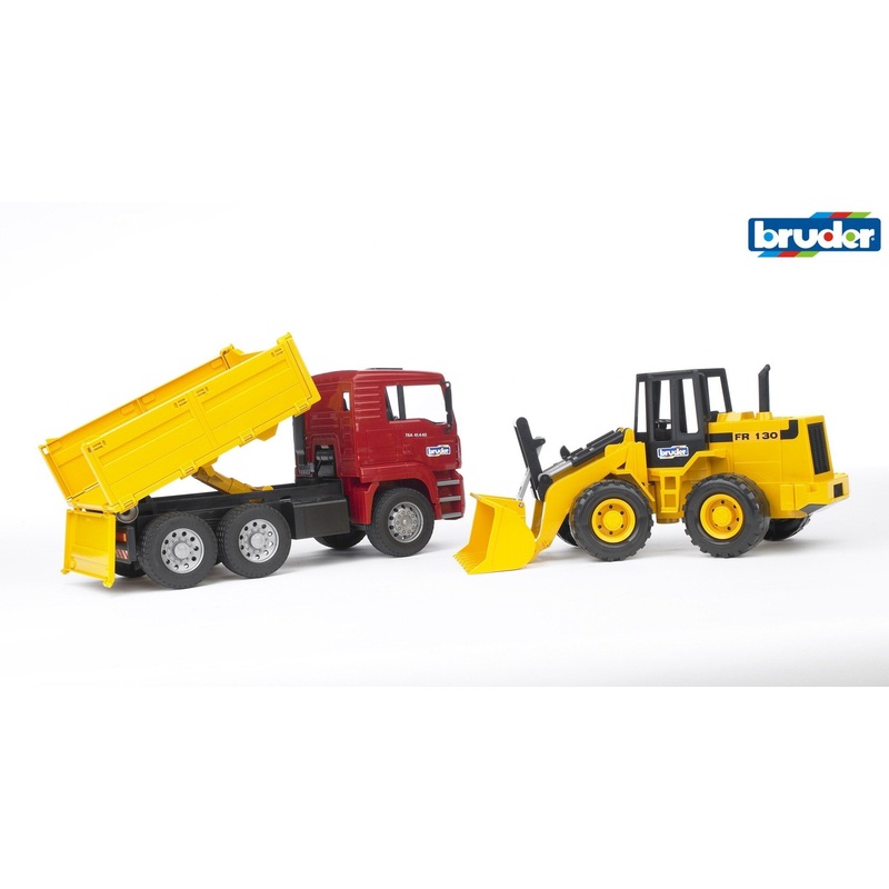 B02752 BRUDER MAN TGA CONSTRUCTION TRUCK AND LOADER