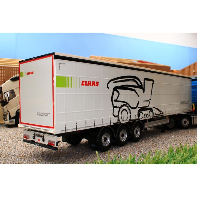 MM1902-01-03 MARGE MODELS PACTON CURTAINSIDE TRAILER - CLAAS LIVERY