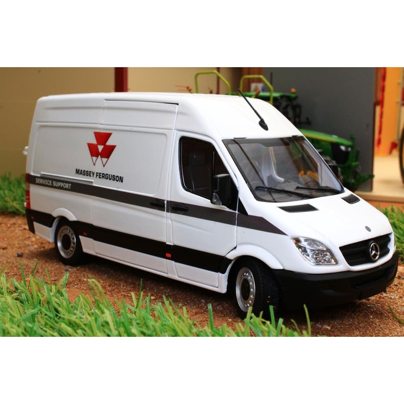 MM1905-01-02 MARGE MODELS MERCEDES SPRINTER VAN IN WHITE WITH MF LIVERY