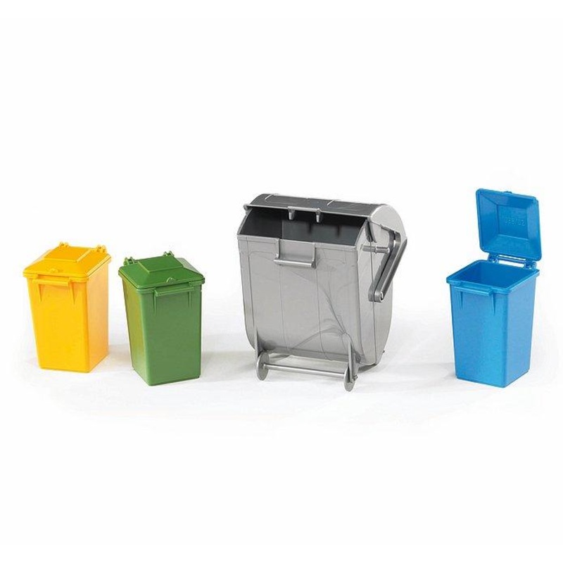 B02607 BRUDER GARBAGE CAN SET
