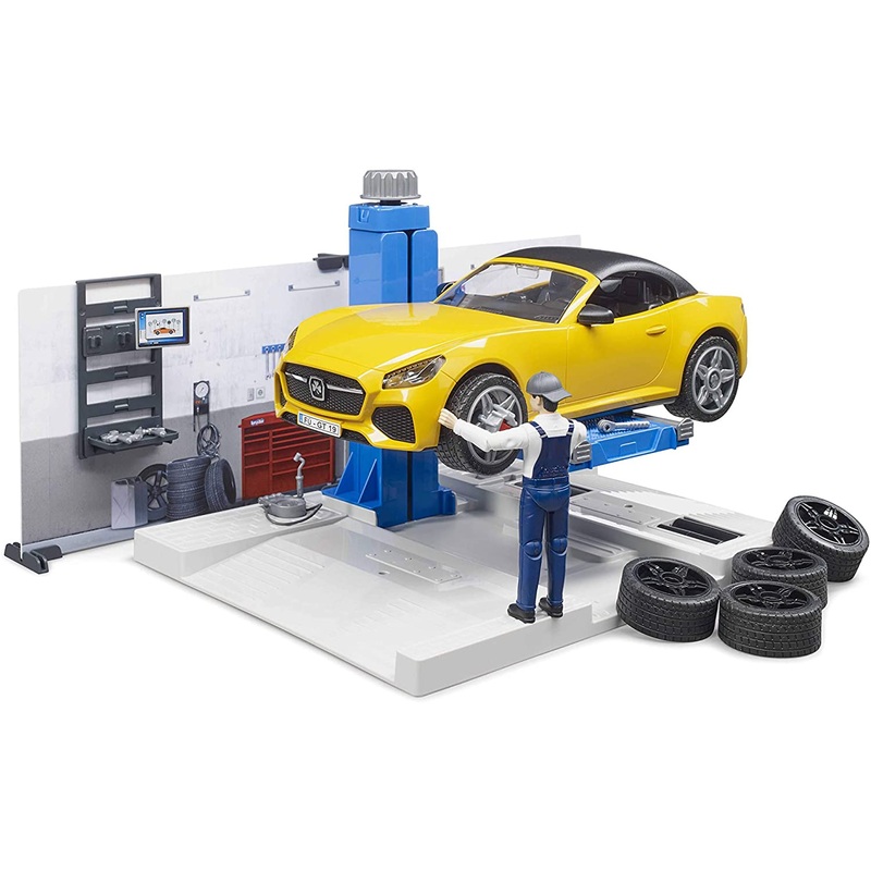 B62110 BRUDER CAR SERVICE WORKSHOP SET