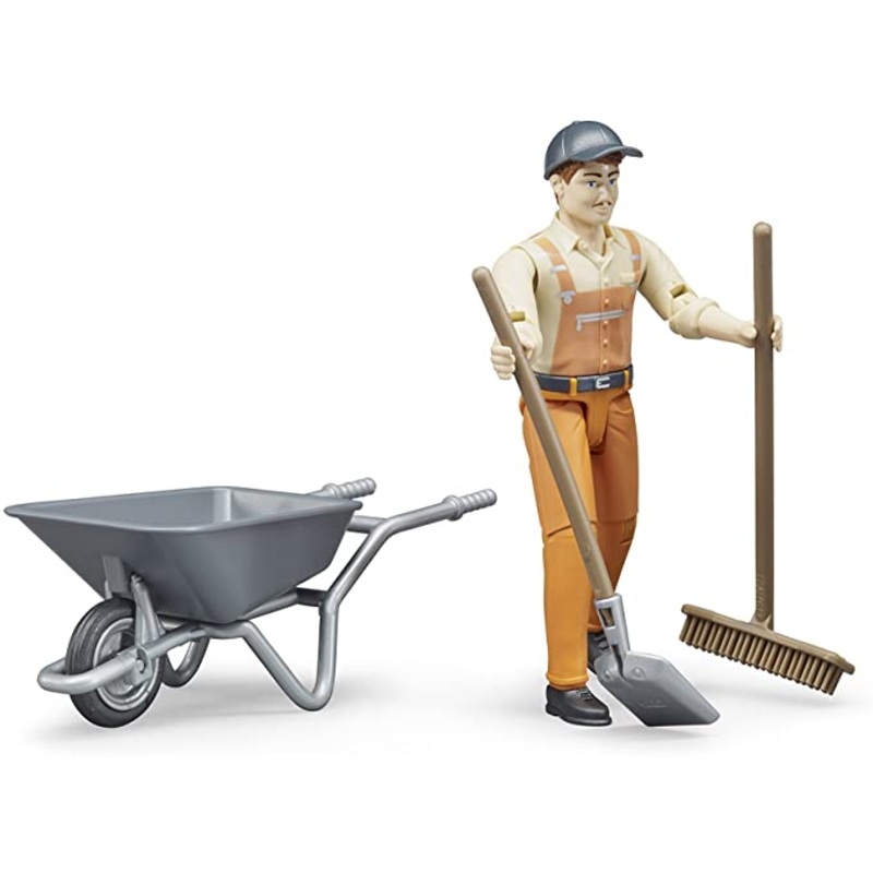 B62130 BRUDER FIGURE SET - MUNICIPAL WORKER
