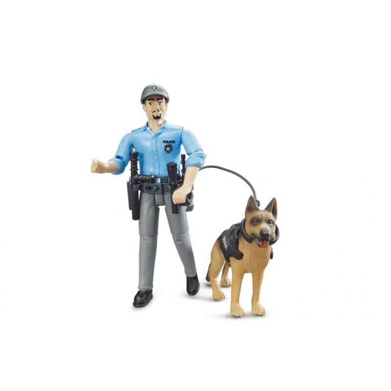 B62150 BRUDER POLICEMAN AND DOG