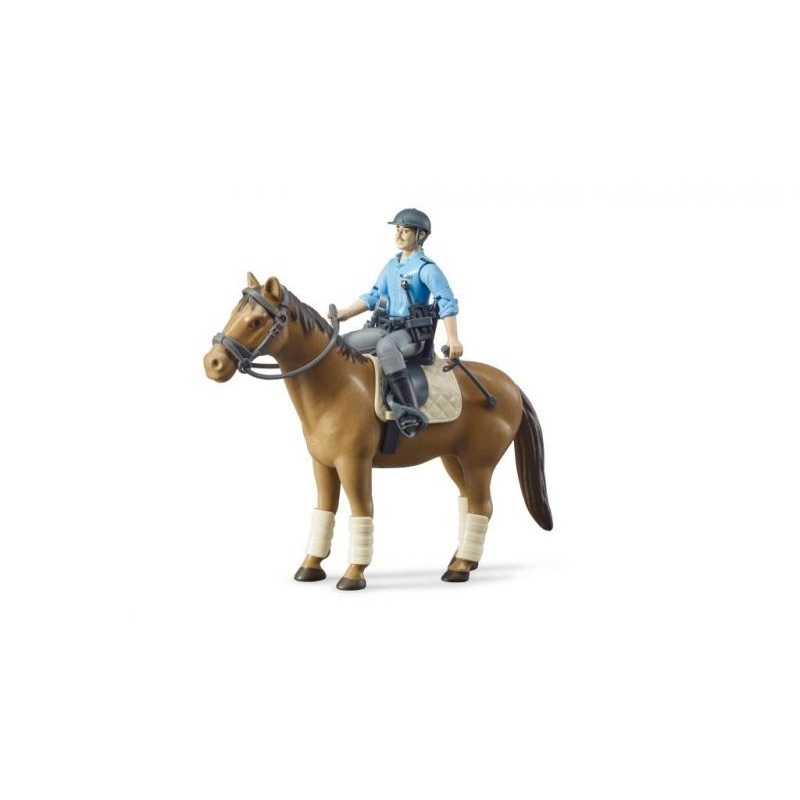 B62507 BRUDER POLICEMAN WITH HORSE