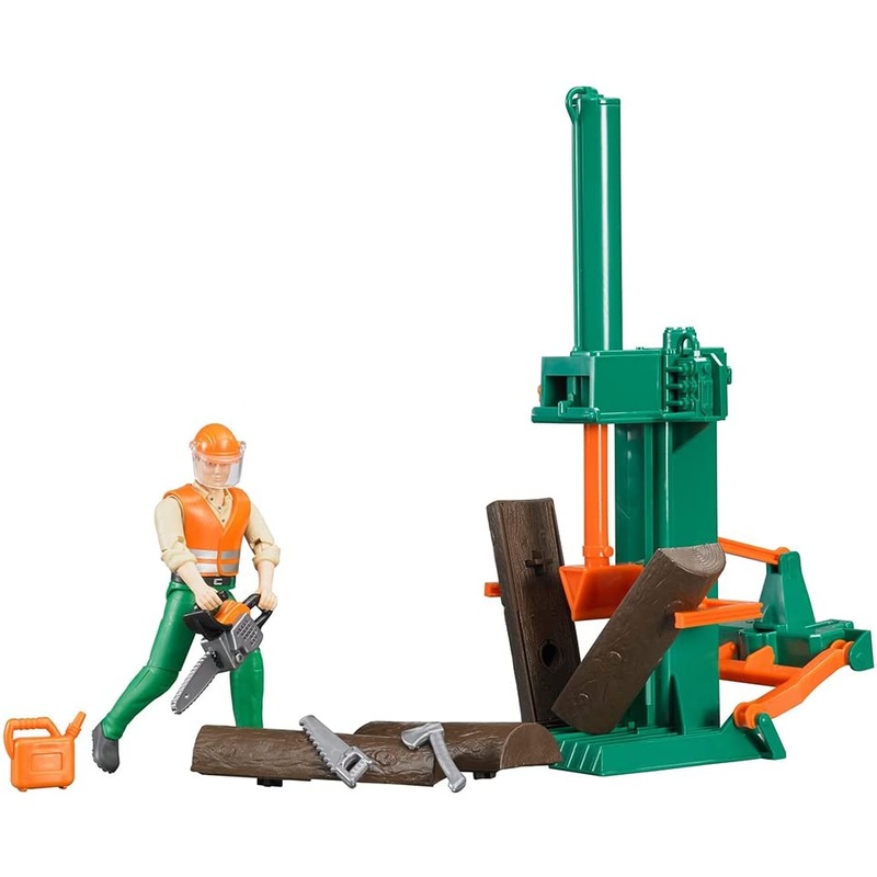 B62650 BRUDER FORESTRY SET WITH FIGURE