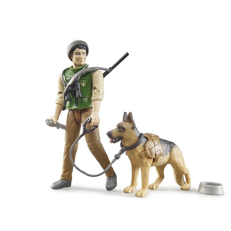 B62660 BRUDER FOREST RANGER WITH DOG AND EQUIPMENT