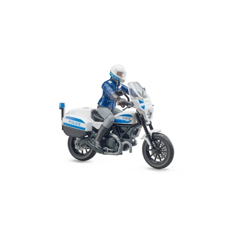 B62731 BRUDER SCRAMBLER DUCATI POLICE BIKE WITH POLICEMAN