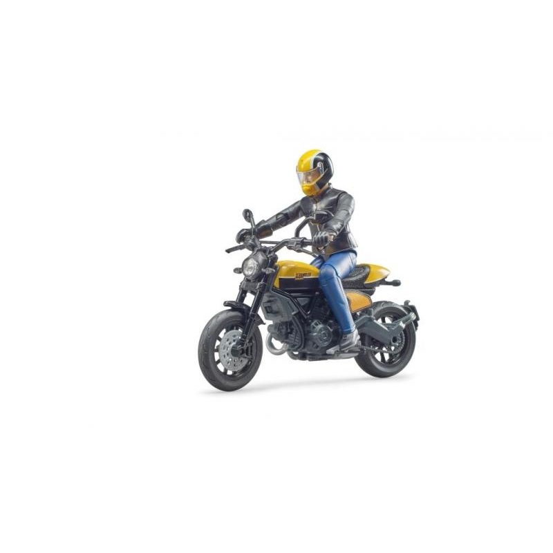 B63053 BRUDER SCRAMBLER DUCATI FULL THROTTLE + RIDER