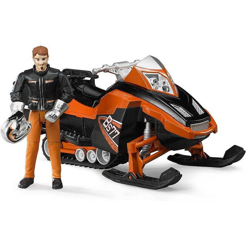 B63101 BRUDER SNOWMOBILE AND DRIVER