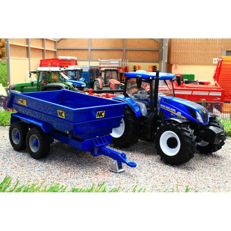 43268 Britains New Holland T6 Tractor with NC Dump Trailer Playset