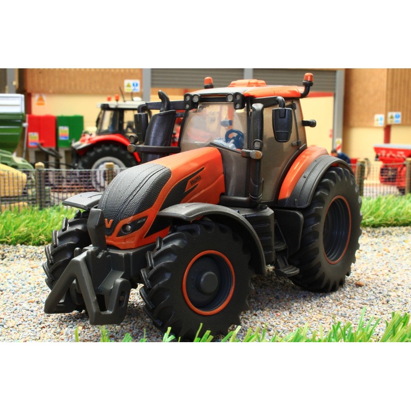 43273(w) Weathered Britains Valtra T254 Tractor in Metallic Orange