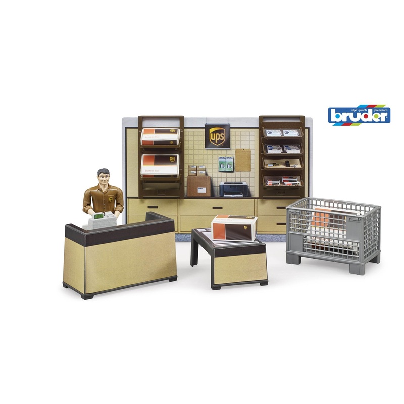 B62250 Bruder UPS Depot Store Office and Figure Set