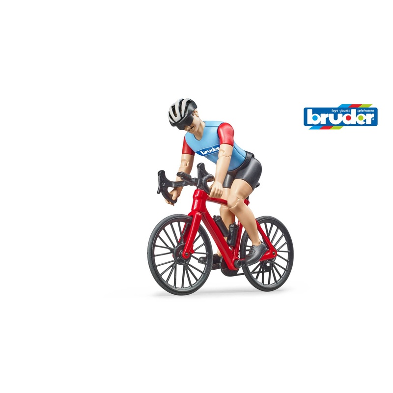 B63110 BRUDER ROAD BIKE AND CYCLIST