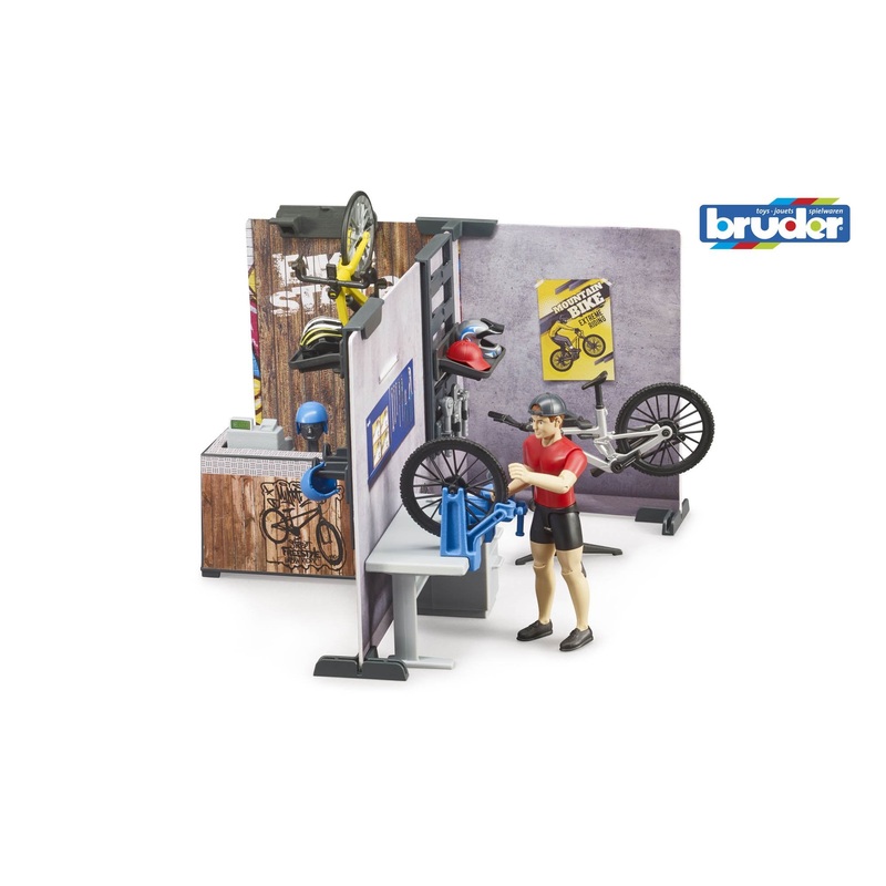 B63120 Bruder Bike Shop and Service Centre Set