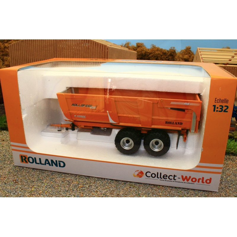 UH6305 UNIVERSAL HOBBIES ROLLAND ROLLSPEED 6835 R-SERIES TIPPING TRAILER IN YELLOW LIMITED EDITION 750pcs