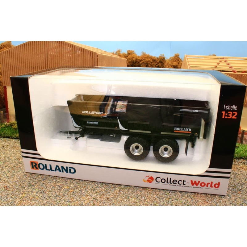 UH6340 UNIVERSAL HOBBIES ROLLAND ROLLSPEED 6835 R-SERIES TIPPING TRAILER IN BLACK LIMITED EDITION 500pcs WORLDWIDE