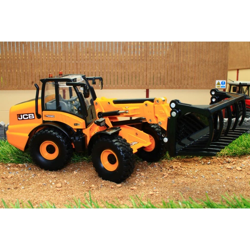43231 Britains JCB TM420 Loader with Grab, Bucket and Pallet Forks