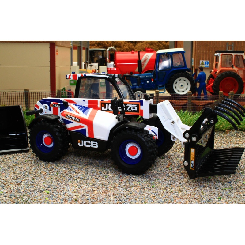 43317 Britains Limited Edition JCB Agri-Pro Loadall 75th Anniversary Union Jack Model ** DISCONTINUED **