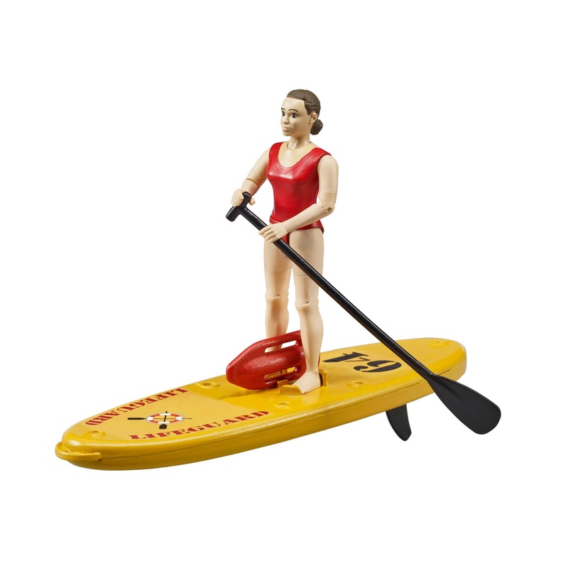 B62785 BRUDER BW LIFE GUARD AND STAND-UP PADDLE BOARD